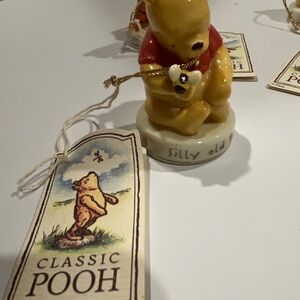 MIDWEST CHRISTMAS ORNAMENT DISNEY'S CLASSIC POOH “SILLY OLD BEAR” PORCELAIN